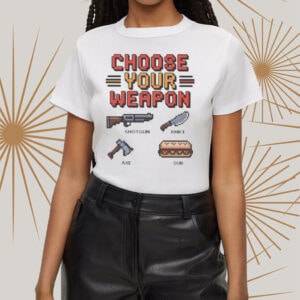 Free DC Shirt – Choose Your Weapon Pixel Art Sub Sandwich Protest Tee