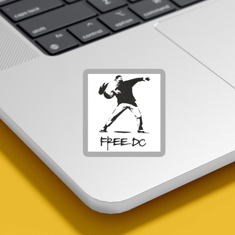 Free DC Sticker – Banksy Inspired Washington Statehood Protest Decal