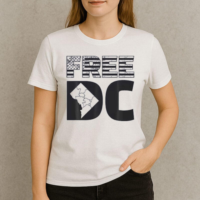 Free DC T-Shirt – Washington D.C. Statehood Rights Tee