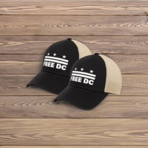 Free DC Trucker Hat, DC Statehood Rights Cap, Political Protest Mesh Back Hat