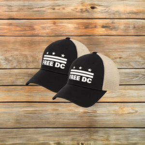 Free DC Trucker Hat, DC Statehood Rights Cap, Political Protest Mesh Back Hat