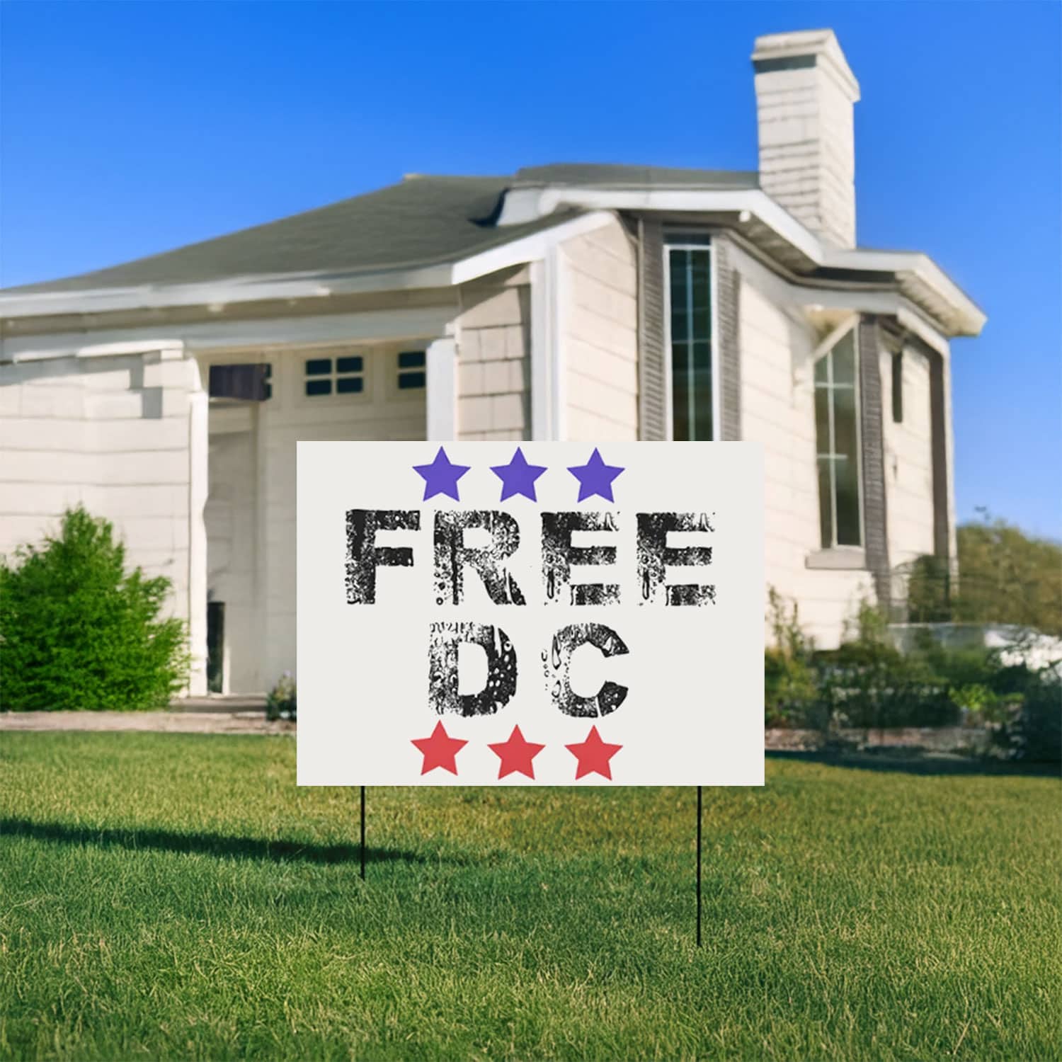 Free DC Yard Sign – Resist Federal Overreach Protest Lawn Sign