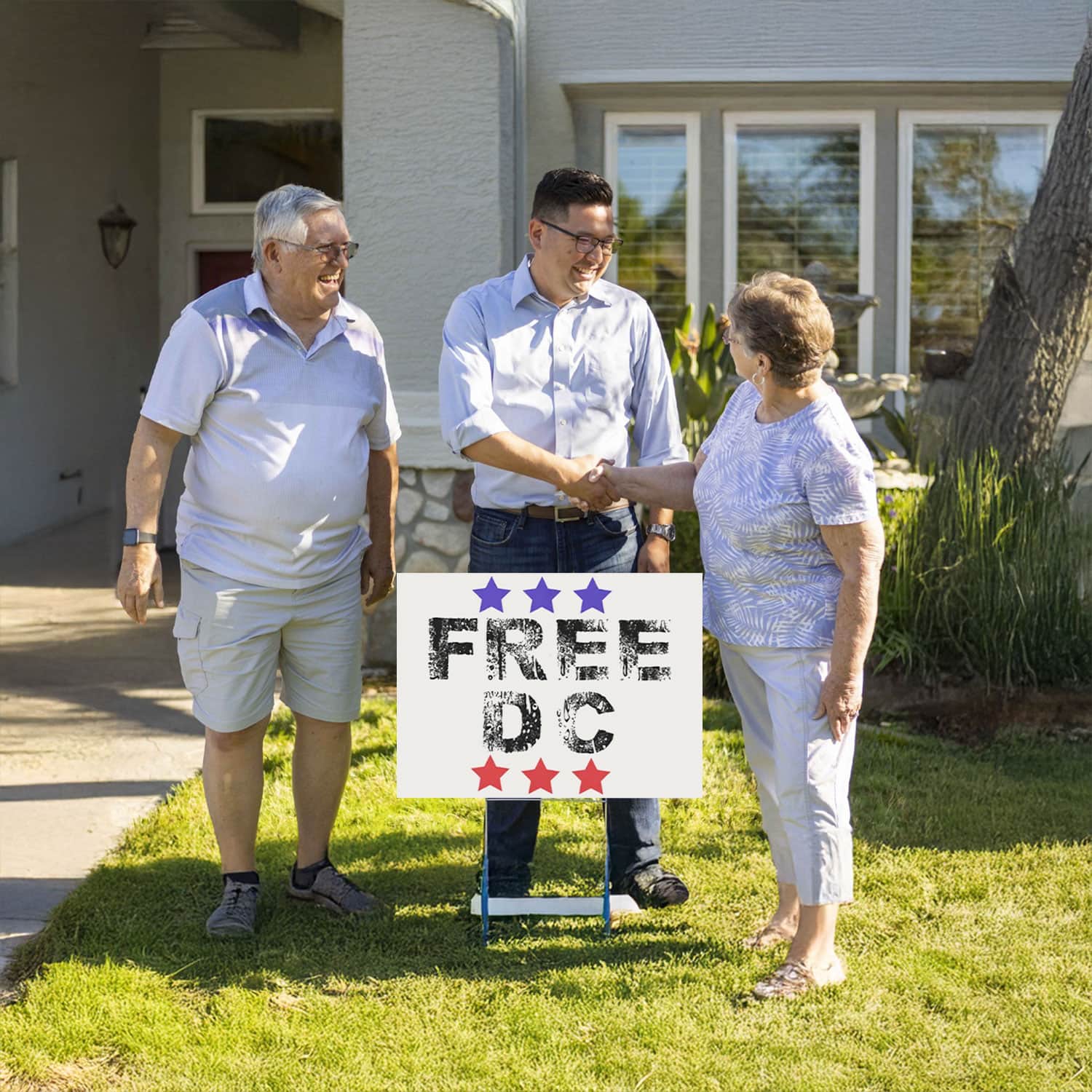 Free DC Yard Sign – Resist Federal Overreach Protest Lawn Sign