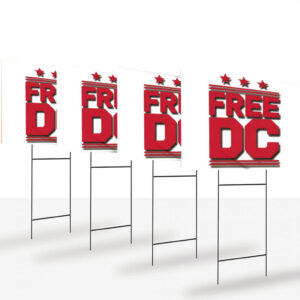 Free DC Yard Sign – Washington Statehood Equality Lawn Banner
