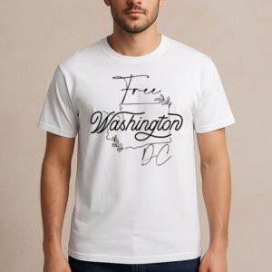 Free-Washington-DC-Shirt-–-Floral-Script-Protest-Tee