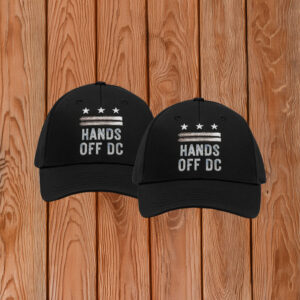 Hands Off DC Hat, Embroidered Political Protest Cap, DC Statehood Rights Hat