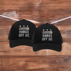 Hands Off DC Hat, Embroidered Political Protest Cap, DC Statehood Rights Hat