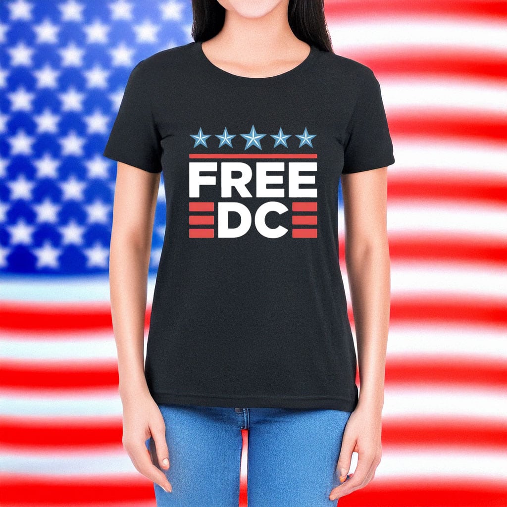 Pro-Democracy Activist Tee, Free DC Anti-Fascist Protest T-Shirt