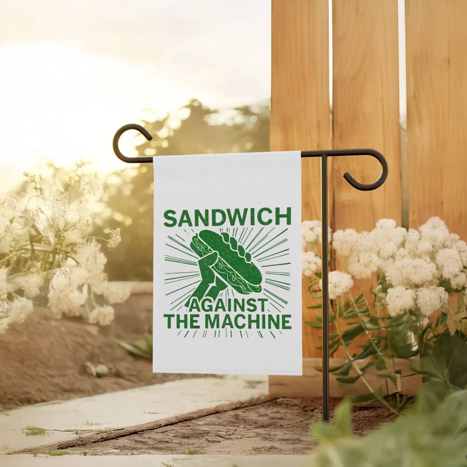Sandwich Against The Machine Flag – Free DC Protest Banner