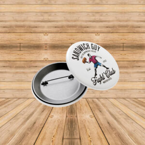 The Sandwich Guy Free DC Button – Fight Club Protest Pin Badge