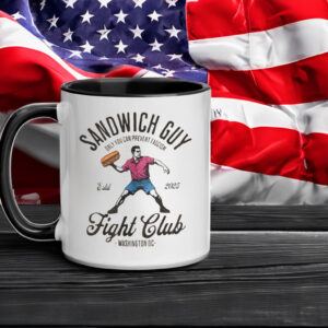The Sandwich Guy Free DC Mug – Fight Club Protest Coffee Cup