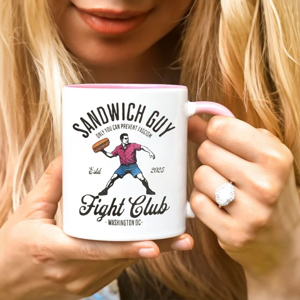The Sandwich Guy Free DC Mug – Fight Club Protest Coffee Cup