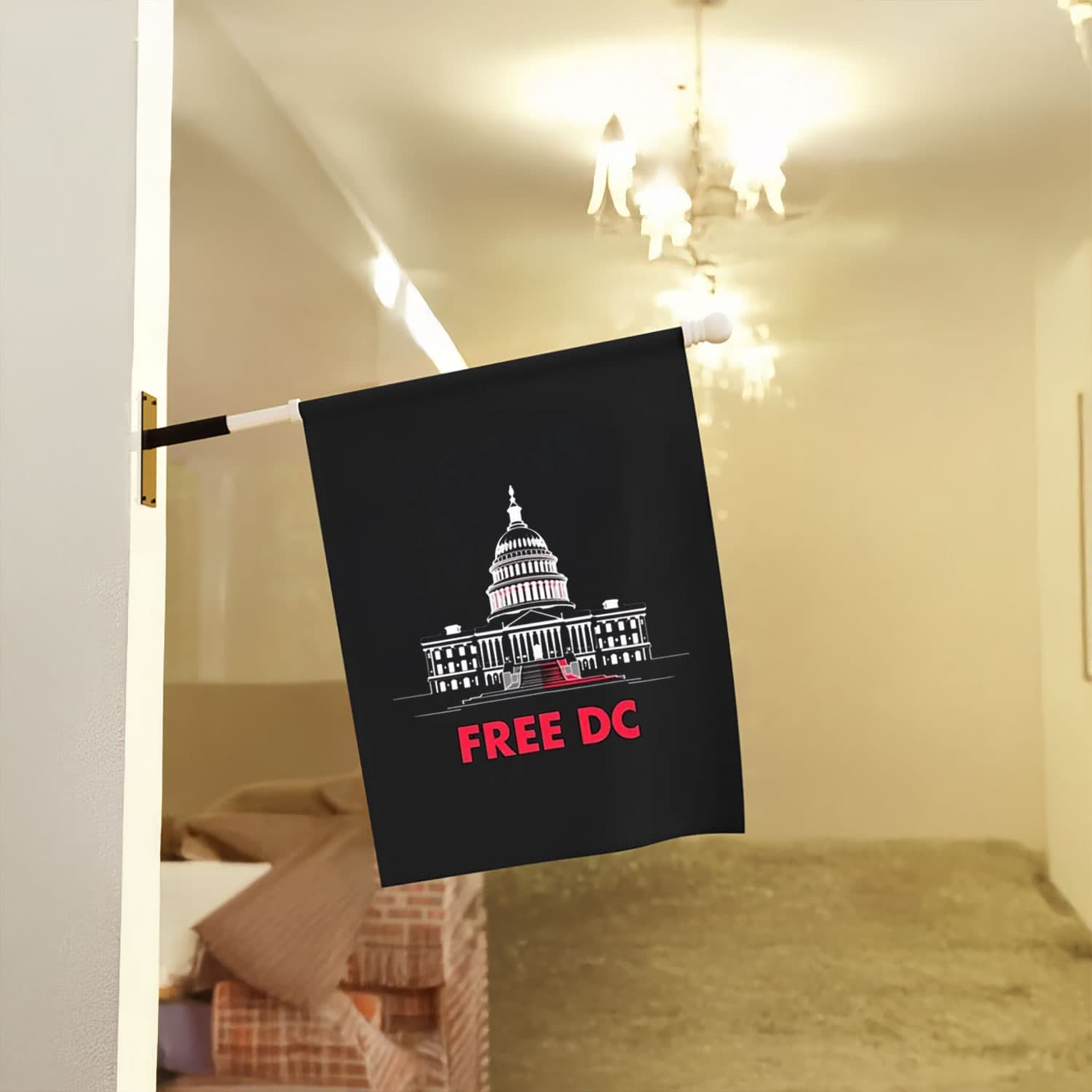 Washington Free DC Flag – U.S. Capitol Protest Banner