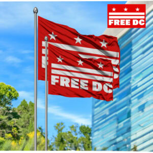 Activism & Protest Outdoor Banner, Free DC Equality Flag
