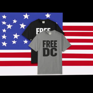 Anti-Fascist Pro-Democracy Protest Tee, Free DC Comfort Colors 1717 T-Shirt