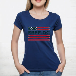 Anti-Fascist Protest Tee, Human Rights Activism Shirt, Anti-Trump Political Apparel, Free DC T-Shirt