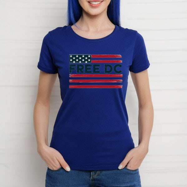 Anti-Fascist Protest Tee, Human Rights Activism Shirt, Anti-Trump Political Apparel, Free DC T-Shirt