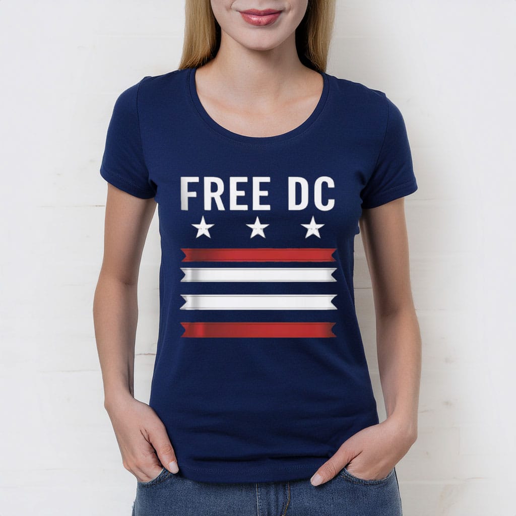 Casual Graphic Tee, Political Statement Clothing, Free DC Unisex Softstyle T-Shirt