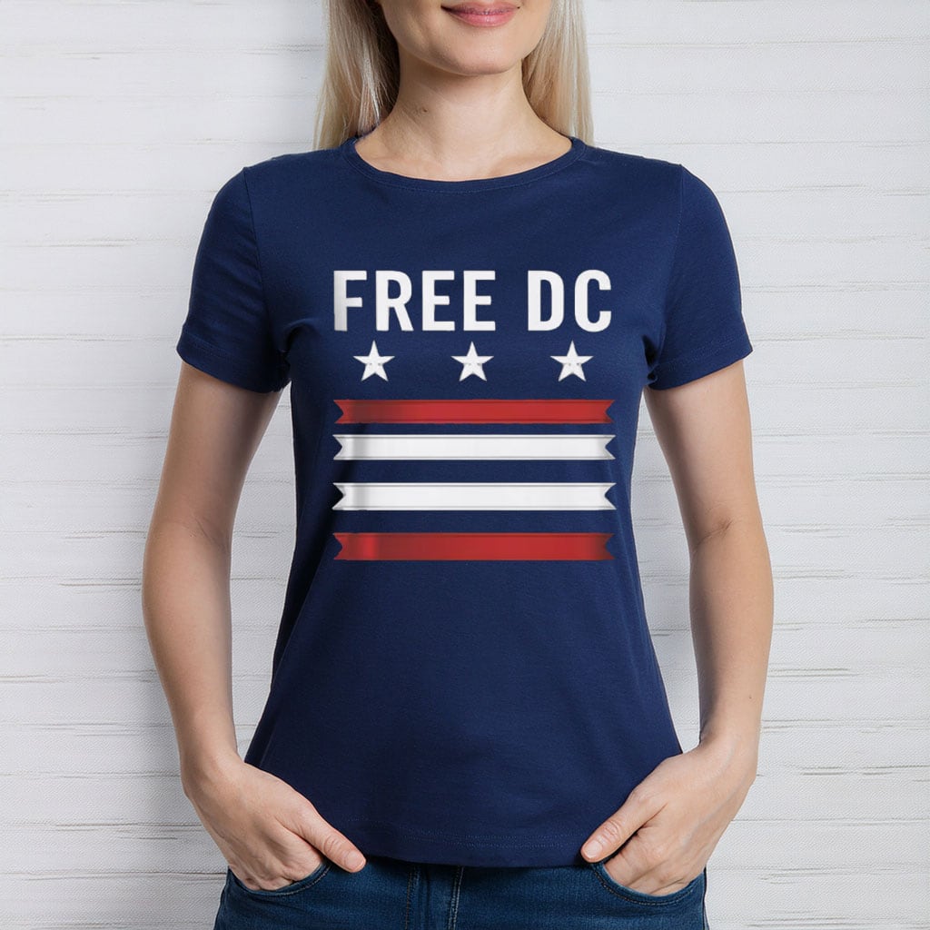 Casual Graphic Tee, Political Statement Clothing, Free DC Unisex Softstyle T-Shirt