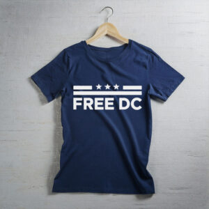 Comfort Colors Free DC T-Shirt – Anti-Fascist Protest Tee, Political Activism Apparel, Resist Shirt