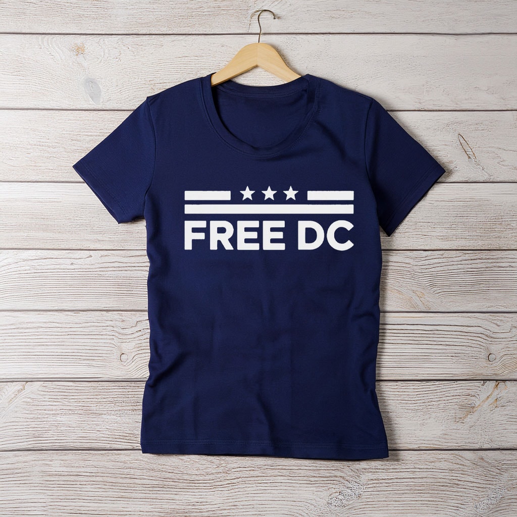Comfort Colors Free DC T-Shirt – Anti-Fascist Protest Tee, Political Activism Apparel, Resist Shirt