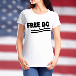 DC Statehood Rights & Political Protest Tee, Free DC Comfort Colors T-Shirt