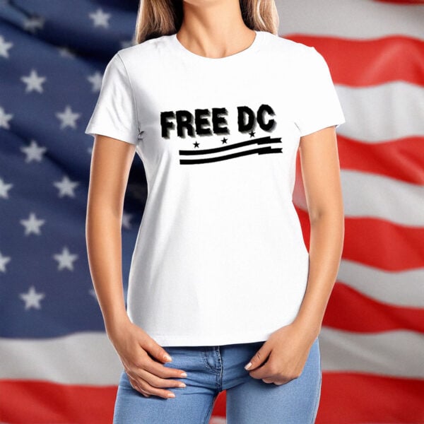 DC Statehood Rights & Political Protest Tee, Free DC Comfort Colors T-Shirt