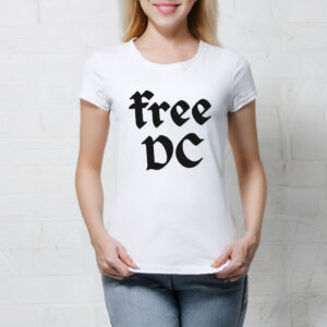 Free DC Cropped Comfort Colors T-Shirt – Anti-Trump Political Protest Tee, Washington DC Rights Shirt
