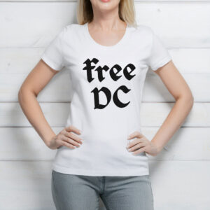 Free DC Cropped Comfort Colors T-Shirt – Anti-Trump Political Protest Tee, Washington DC Rights Shirt