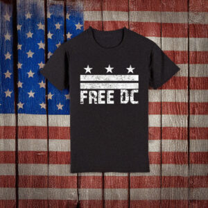 Free DC Distressed Flag Protest T-Shirt