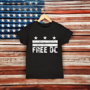 Free DC Distressed Flag Protest T-Shirt
