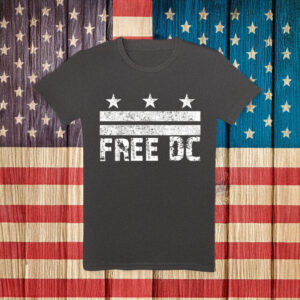 Free DC Distressed Flag Protest T-Shirt