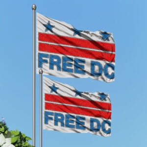 Free DC Flag – Anti-Trump Washington DC Statehood Flag