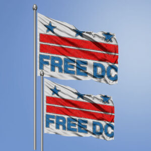 Free DC Flag – Anti-Trump Washington DC Statehood Flag