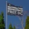Free DC Flag – Resist Federal Overreach Protest Banner, “No Police State” Washington DC Statehood Flag