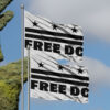 Free DC Flag – Resist Federal Overreach Protest Banner, Washington DC Statehood Rights Flag