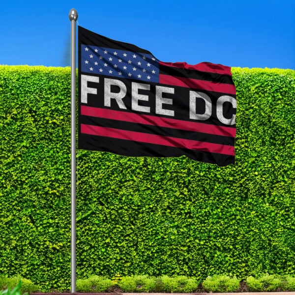 Free DC Flag – Washington DC Statehood Campaign Banner, Political Protest Flag