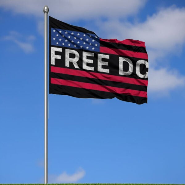 Free DC Flag – Washington DC Statehood Campaign Banner, Political Protest Flag