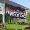 Free DC Flag – Washington DC Statehood Protest Banner, Political Activism Flag