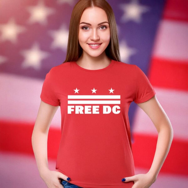Free DC Political Statement Top, Washington DC Statehood T-Shirt