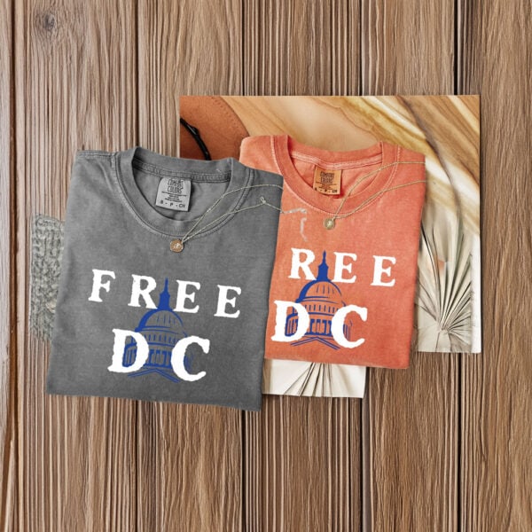 Free DC Shirt, Free DC Resist Federal Overreach Protest T-Shirt