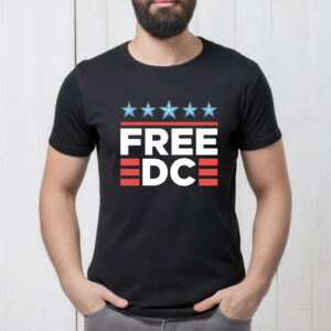 Free DC T-Shirt – Anti-Fascist Protest Tee, Washington DC Statehood Rights Shirt