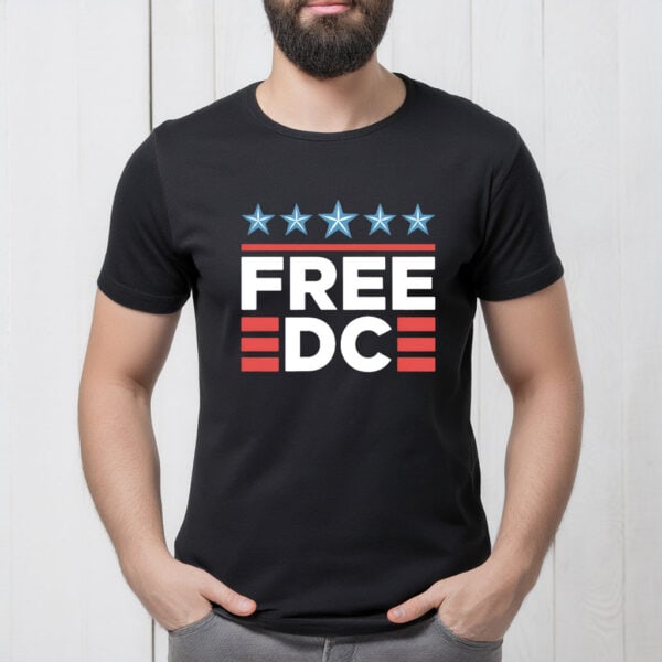 Free DC T-Shirt – Anti-Fascist Protest Tee, Washington DC Statehood Rights Shirt