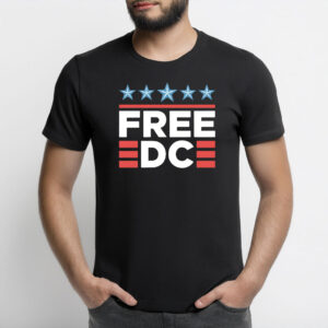 Free DC T-Shirt – Anti-Fascist Protest Tee, Washington DC Statehood Rights Shirt