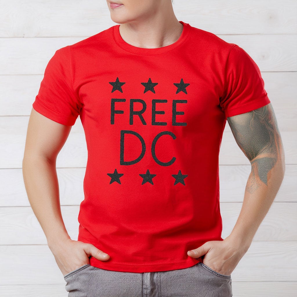 Free DC T-Shirt – Resist Federal Overreach Protest Tee, Washington DC Statehood Rights Shirt