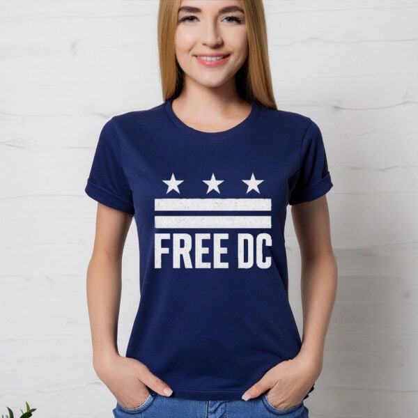 Free DC T-Shirt – Washington DC Protest Tee, Resist Federal Overreach, Anti-Trump Political Shirt