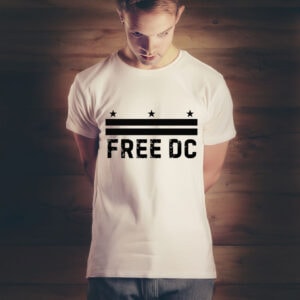 Free DC T-Shirts – Washington DC Statehood Protest Tee, Resist Federal Overreach Political Shirt