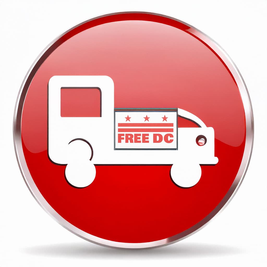 Free DC – Resist Federal Overreach Protest Car Magnet
