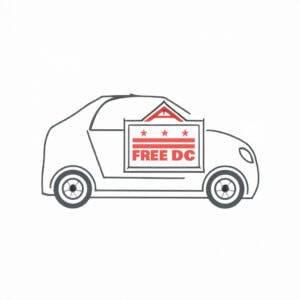 Free DC – Resist Federal Overreach Protest Car Magnet