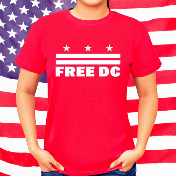 Political Activism & Protest Wear, Free DC Flag Design T-Shirt